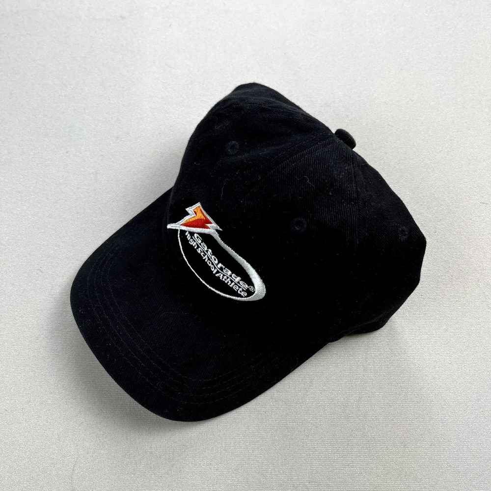 Vintage Gatorade Hat Cap Strapback Black Drink High School Athlete Sports 90s